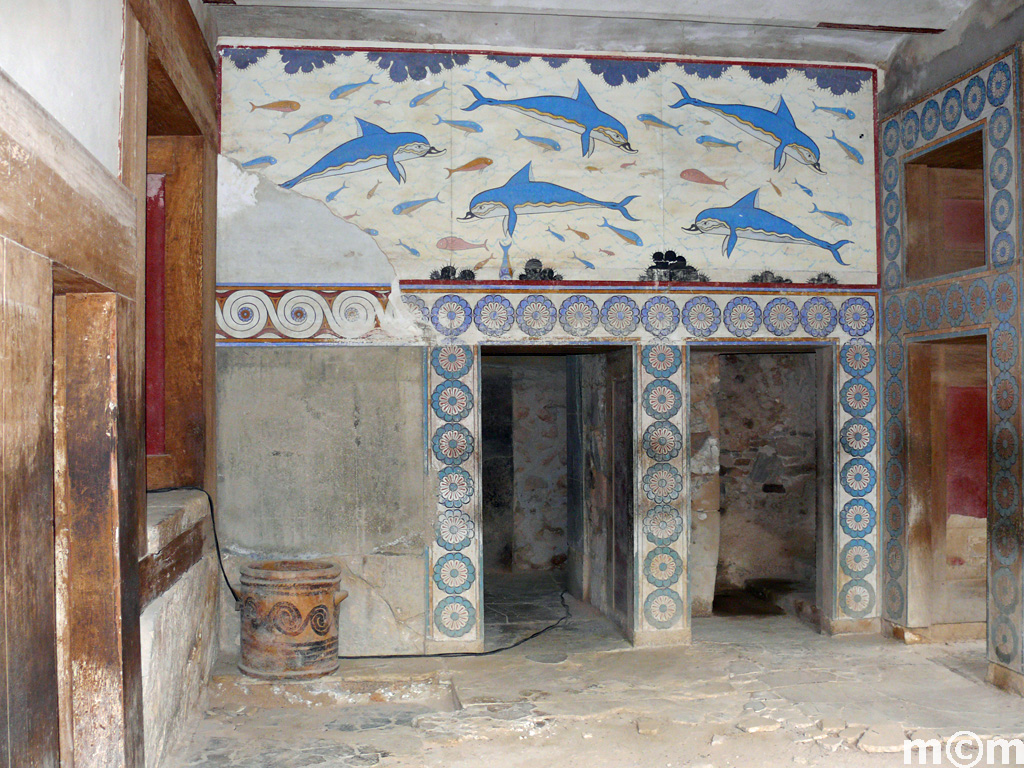 Crete ancient Minoan Palace of Knossos